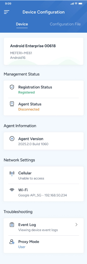 Shadowalk Device Configuration Shadowalk Device Configuration