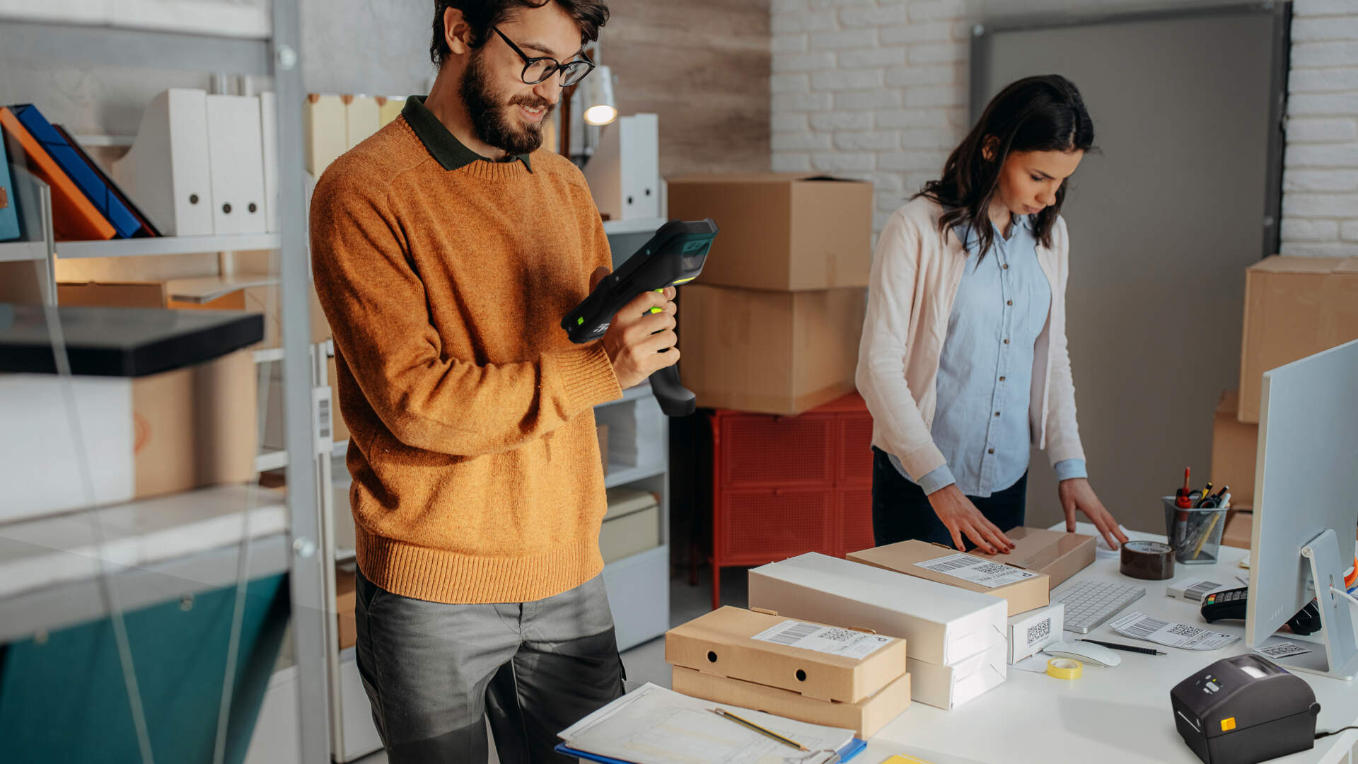 Using a barcode scanner to manage inventory and item data